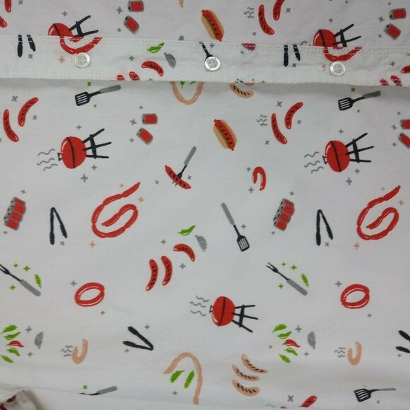 American Republic Mens S Button Up Summer Cookout BBQ Short Sleeve Collared - Picture 5 of 10